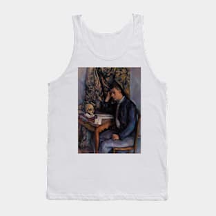 Young Man and Skull by Paul Cezanne Tank Top